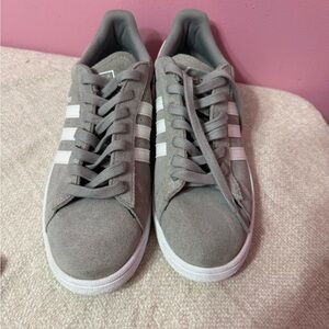 Adidas campus Gray Sneakers with White size 10.5